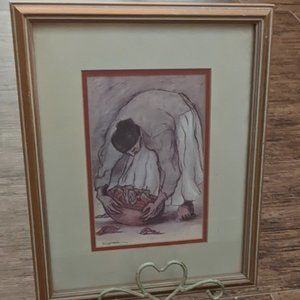 R.C. Gorman “Woman With Chile” Framed, Matted and Signed Art Print